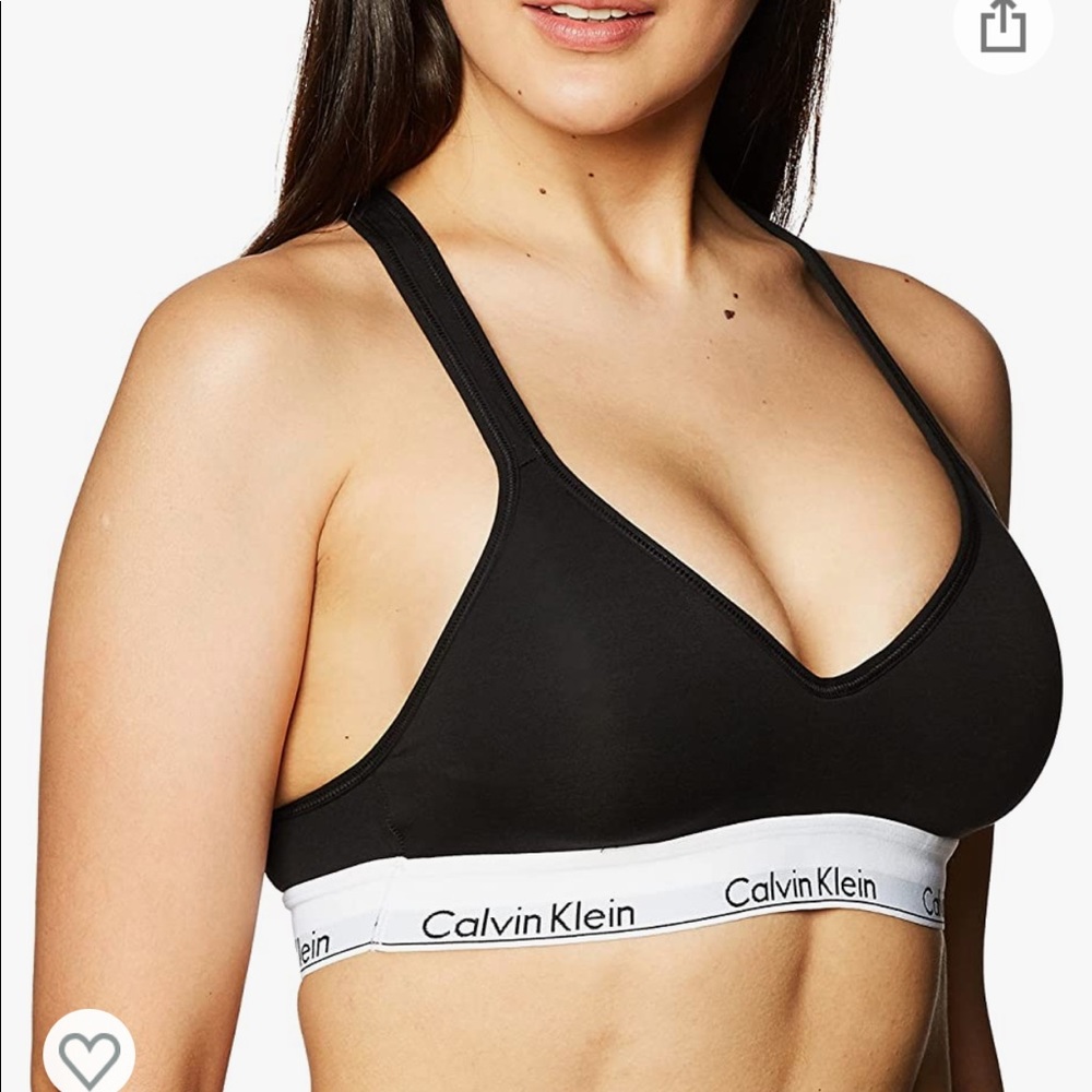 Calvin Klein Women's Modern Cotton Lightly Lined Wireless Bralette XL